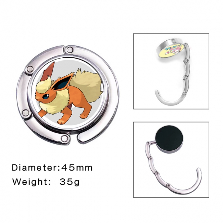 Pokemon Anime folding bag hanger table edge bag hook 45mm