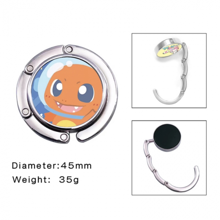Pokemon Anime folding bag hanger table edge bag hook 45mm