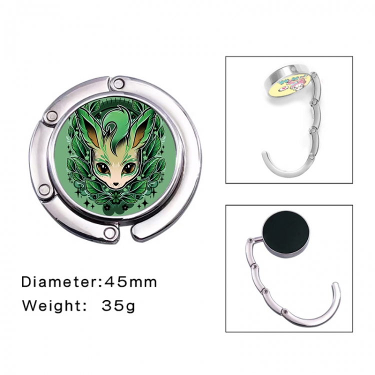 Pokemon Anime folding bag hanger table edge bag hook 45mm