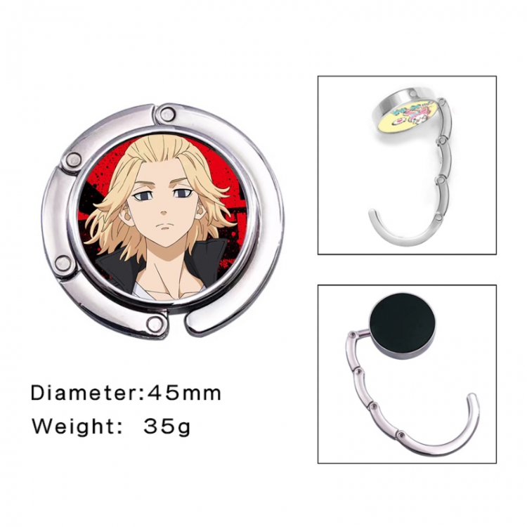 Tokyo Revengers Anime folding bag hanger table edge bag hook 45mm