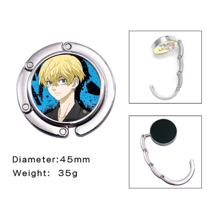 Tokyo Revengers Anime folding bag hanger table edge bag hook 45mm