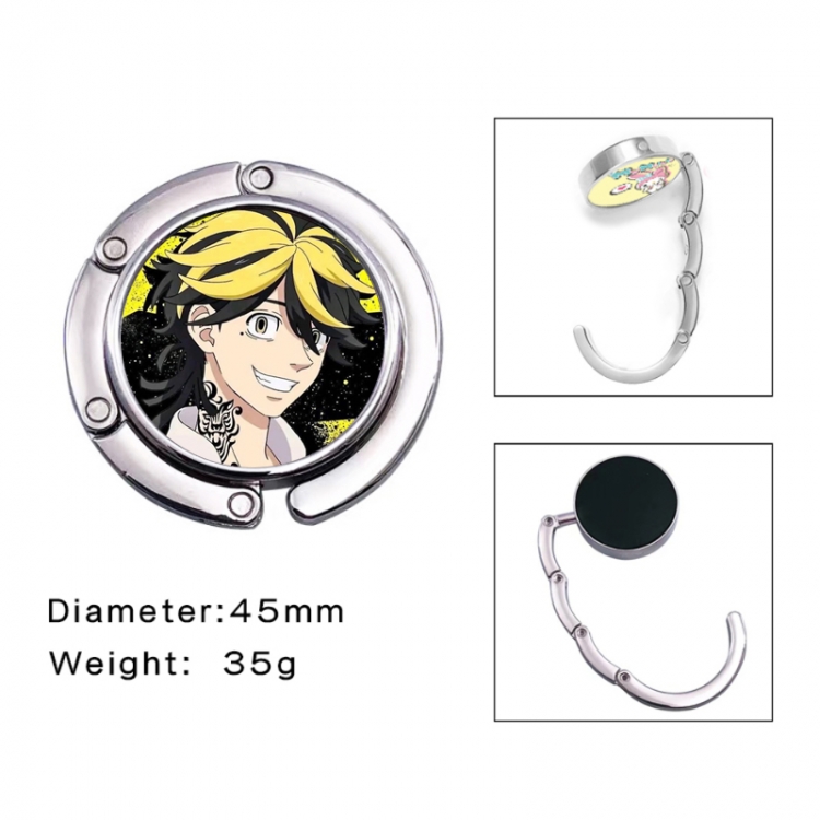 Tokyo Revengers Anime folding bag hanger table edge bag hook 45mm