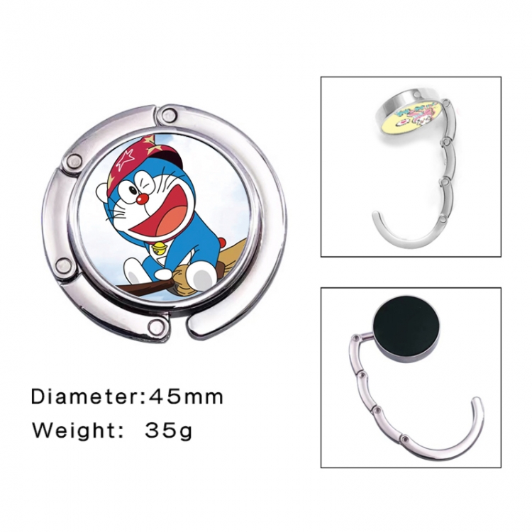 Doraemon Anime folding bag hanger table edge bag hook 45mm