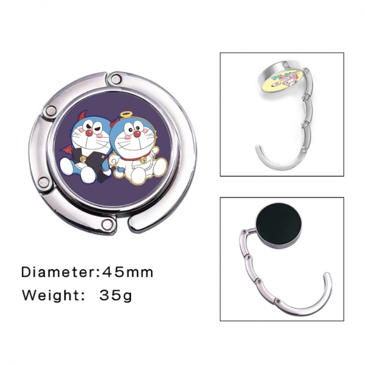 Doraemon Anime folding bag hanger table edge bag hook 45mm