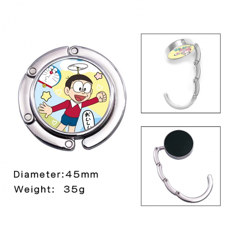 Doraemon Anime folding bag hanger table edge bag hook 45mm