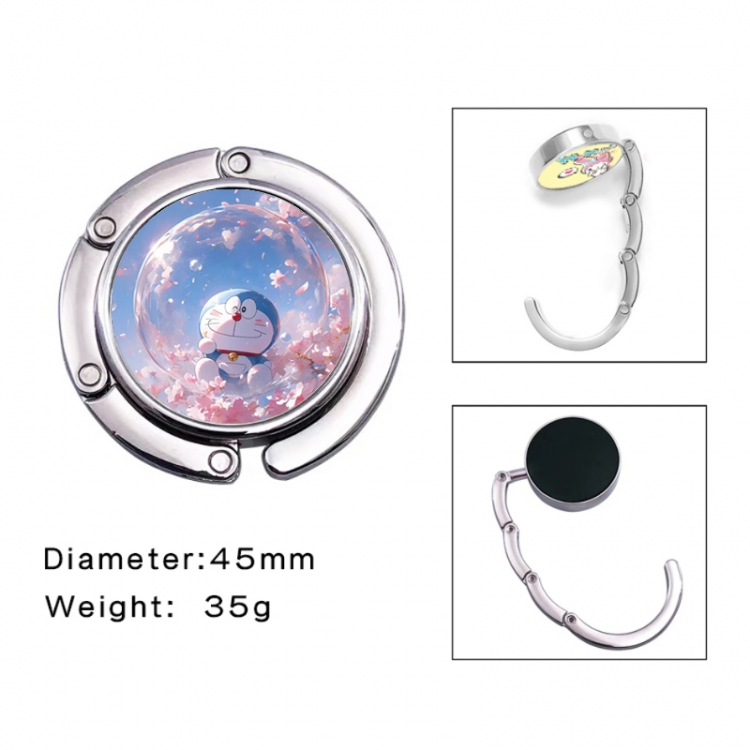 Doraemon Anime folding bag hanger table edge bag hook 45mm