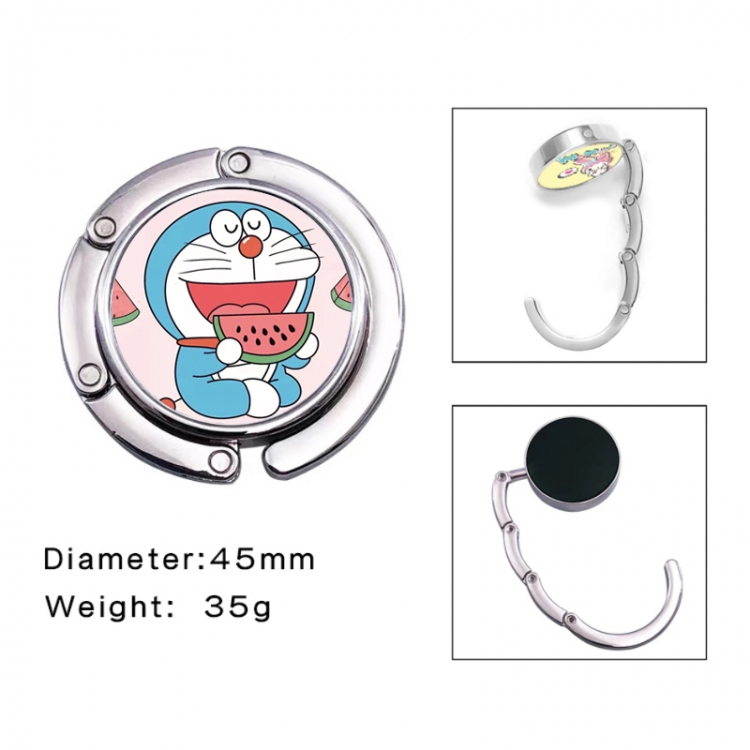 Doraemon Anime folding bag hanger table edge bag hook 45mm
