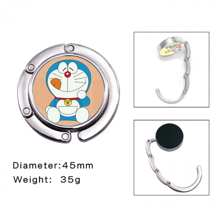 Doraemon Anime folding bag hanger table edge bag hook 45mm
