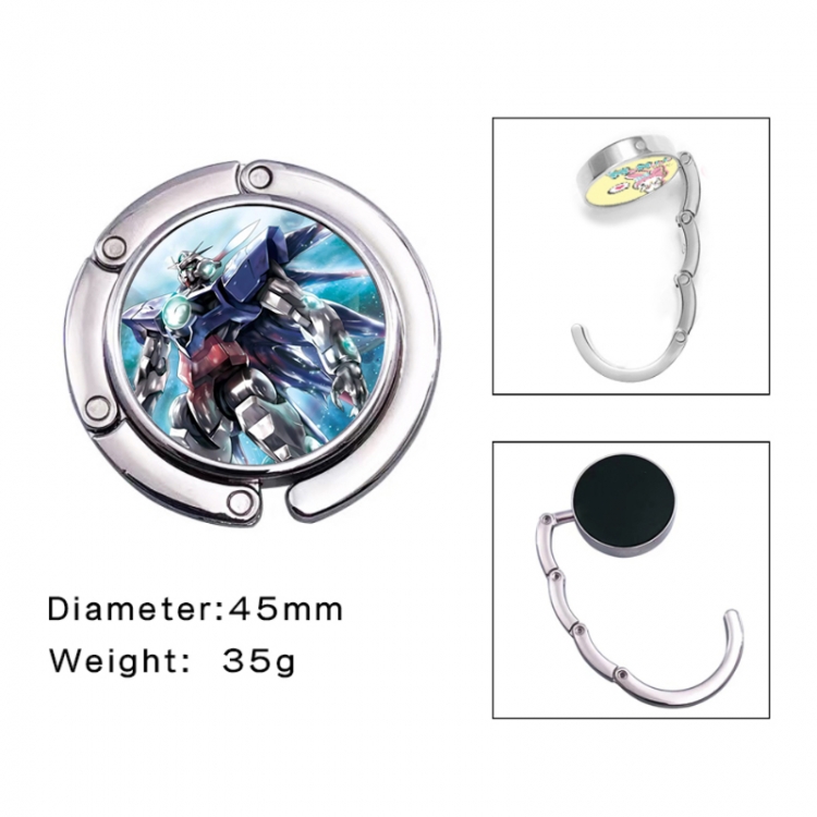 Gundam Anime folding bag hanger table edge bag hook 45mm