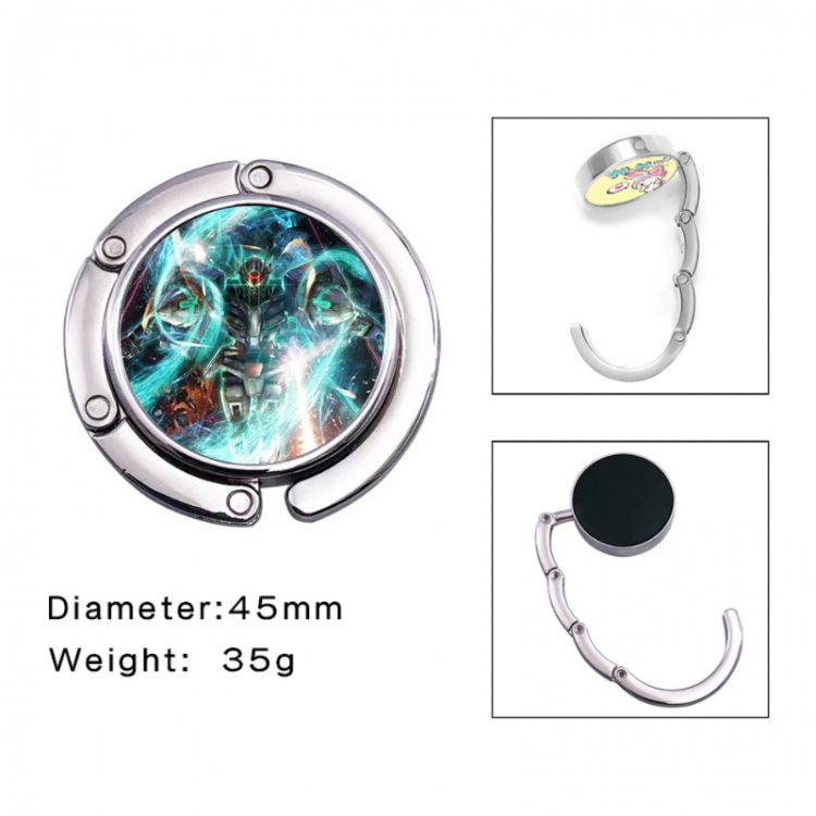 Gundam Anime folding bag hanger table edge bag hook 45mm