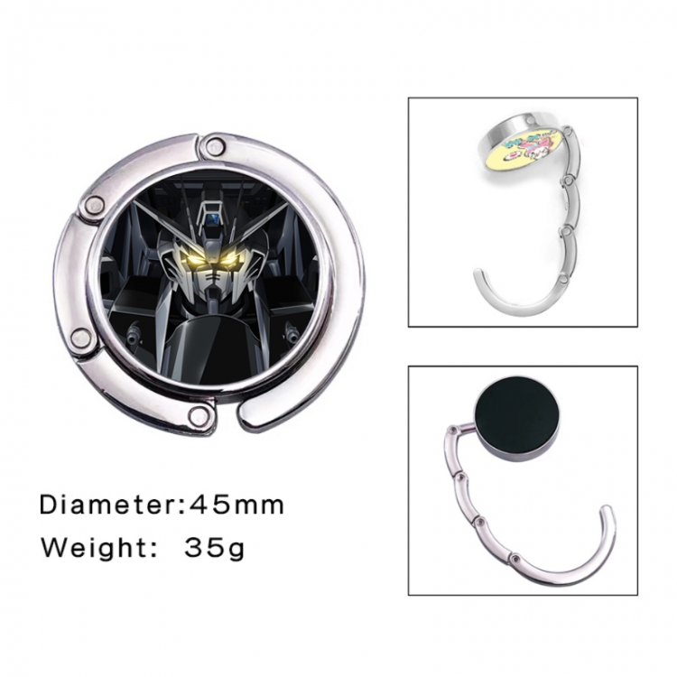 Gundam Anime folding bag hanger table edge bag hook 45mm