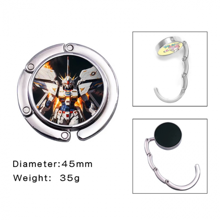 Gundam Anime folding bag hanger table edge bag hook 45mm