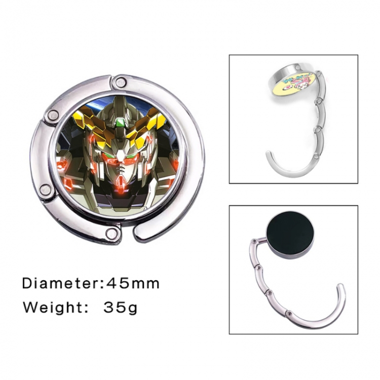 Gundam Anime folding bag hanger table edge bag hook 45mm