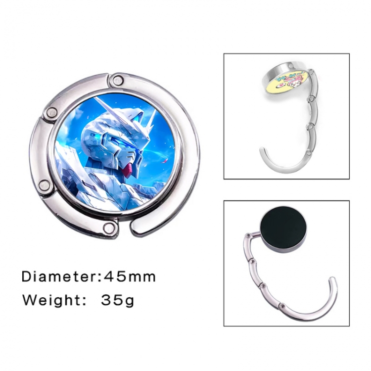 Gundam Anime folding bag hanger table edge bag hook 45mm