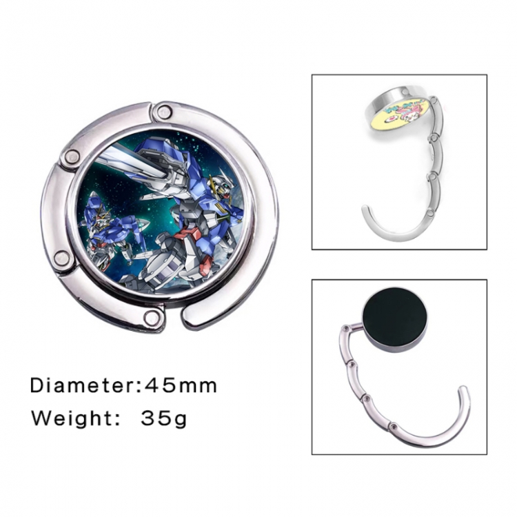 Gundam Anime folding bag hanger table edge bag hook 45mm