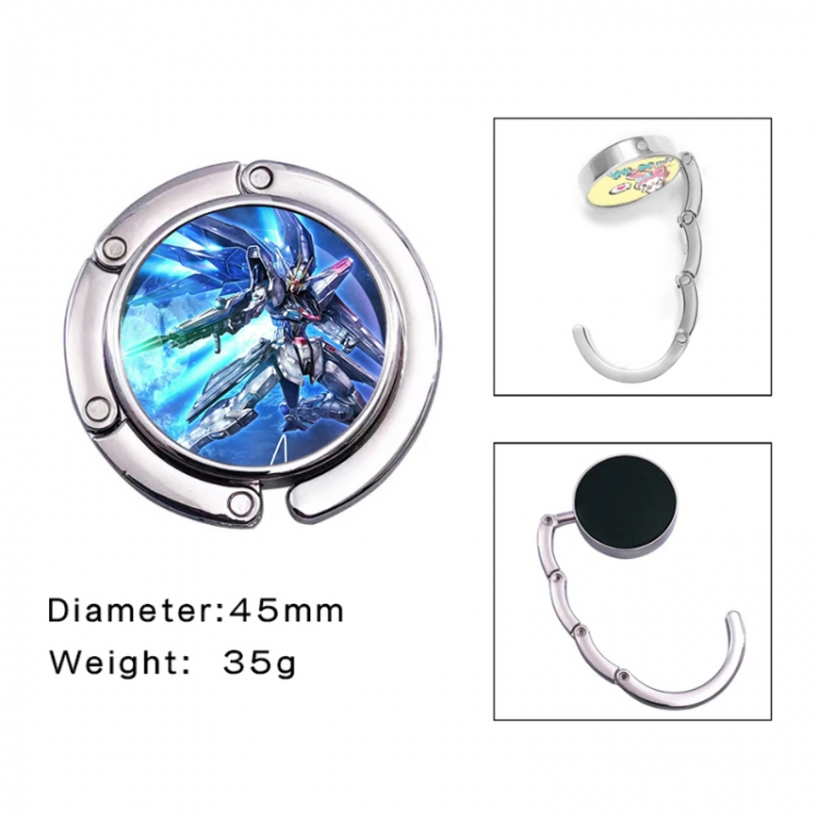 Gundam Anime folding bag hanger table edge bag hook 45mm