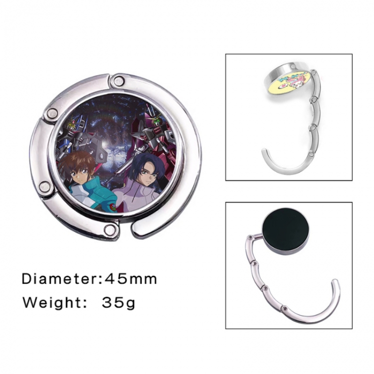 Gundam Anime folding bag hanger table edge bag hook 45mm