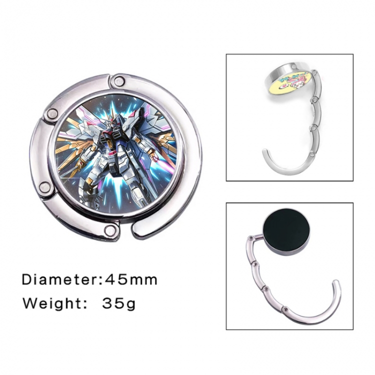 Gundam Anime folding bag hanger table edge bag hook 45mm