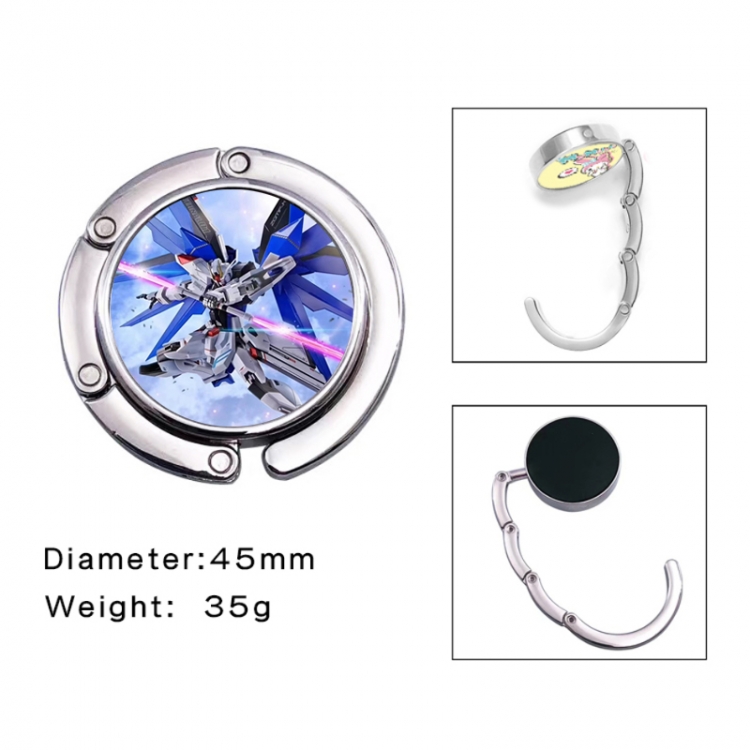 Gundam Anime folding bag hanger table edge bag hook 45mm