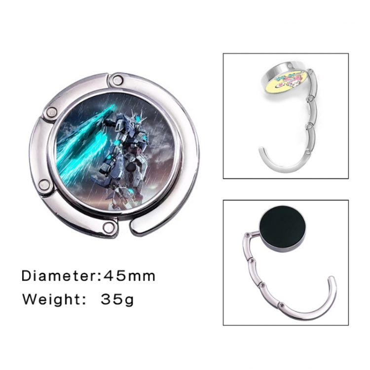 Gundam Anime folding bag hanger table edge bag hook 45mm