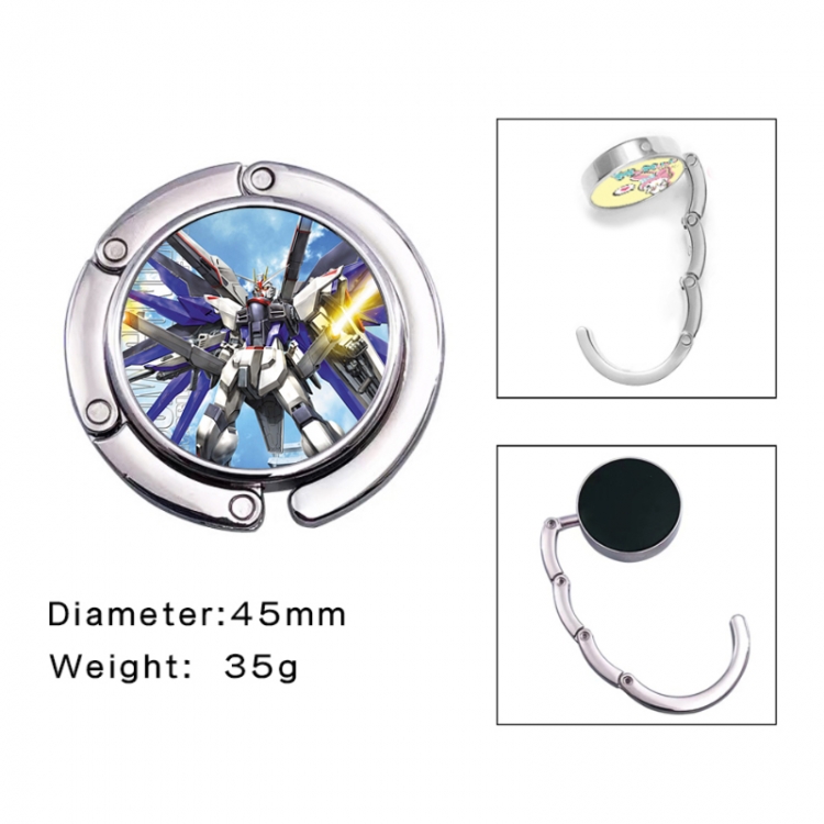 Gundam Anime folding bag hanger table edge bag hook 45mm