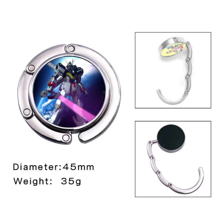 Gundam Anime folding bag hanger table edge bag hook 45mm