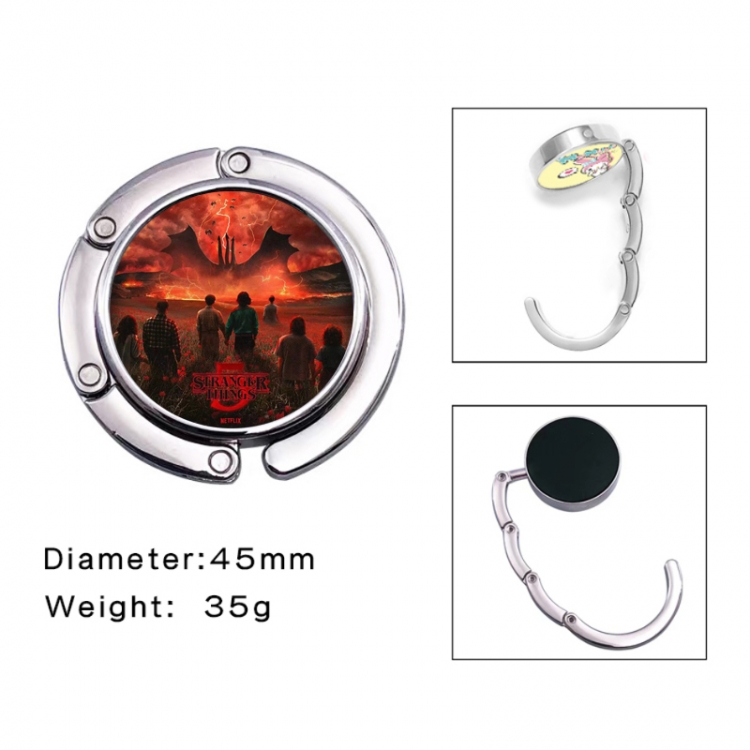 Stranger Things Anime folding bag hanger table edge bag hook 45mm