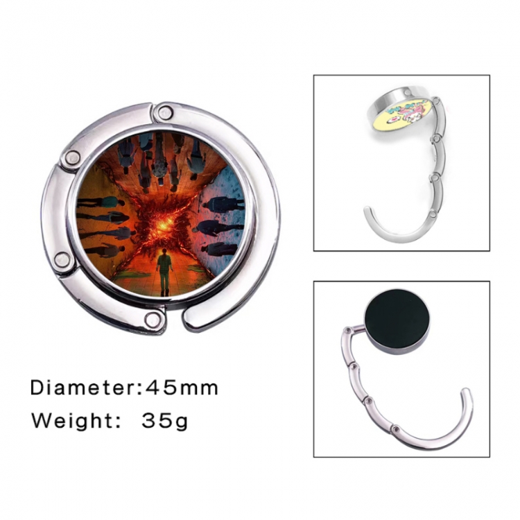 Stranger Things Anime folding bag hanger table edge bag hook 45mm