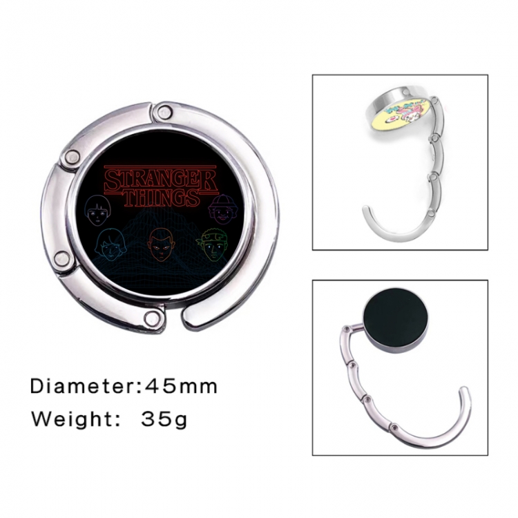 Stranger Things Anime folding bag hanger table edge bag hook 45mm