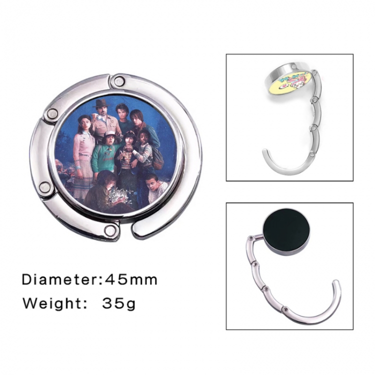 Stranger Things Anime folding bag hanger table edge bag hook 45mm