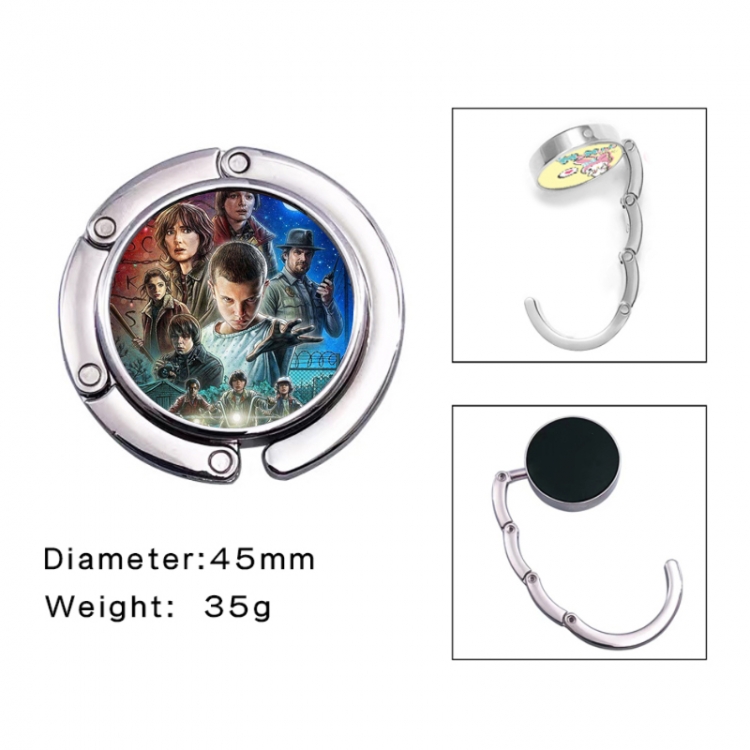 Stranger Things Anime folding bag hanger table edge bag hook 45mm