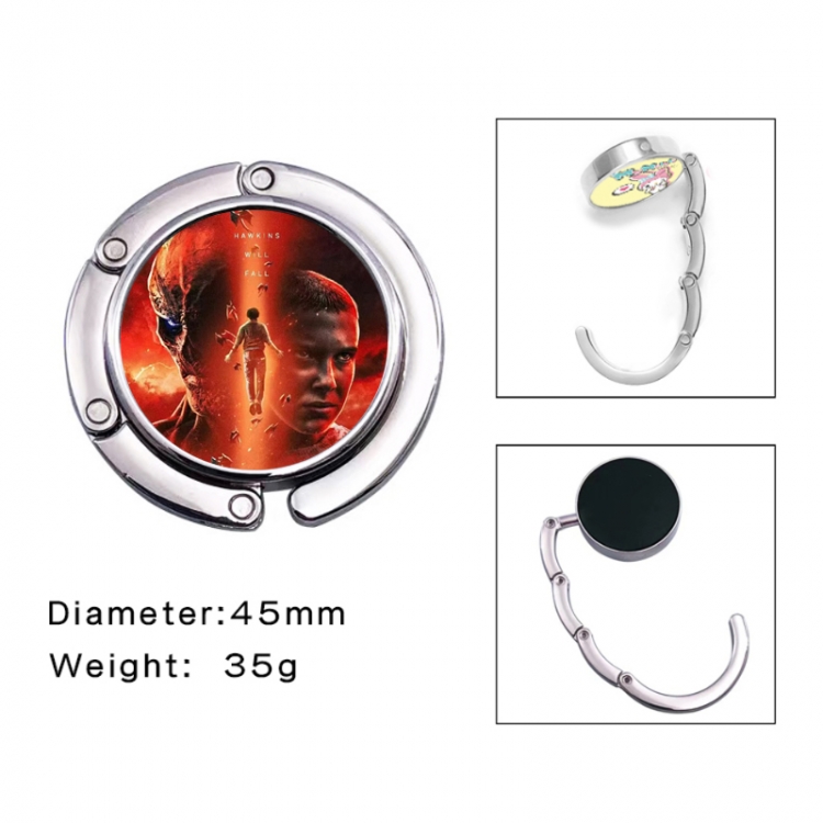 Stranger Things Anime folding bag hanger table edge bag hook 45mm
