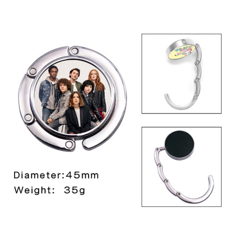 Stranger Things Anime folding bag hanger table edge bag hook 45mm