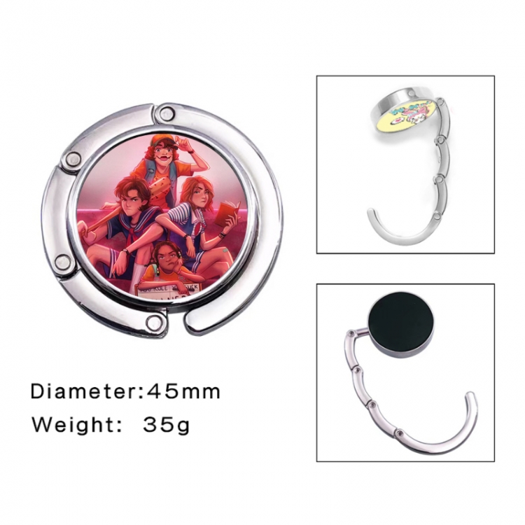Stranger Things Anime folding bag hanger table edge bag hook 45mm