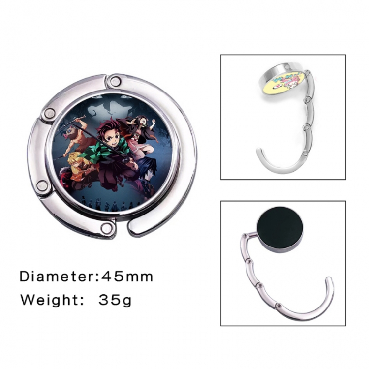 Demon Slayer Kimets Anime folding bag hanger table edge bag hook 45mm