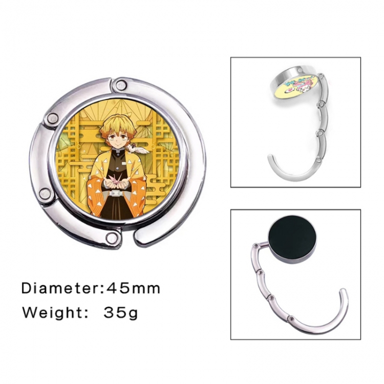 Demon Slayer Kimets Anime folding bag hanger table edge bag hook 45mm