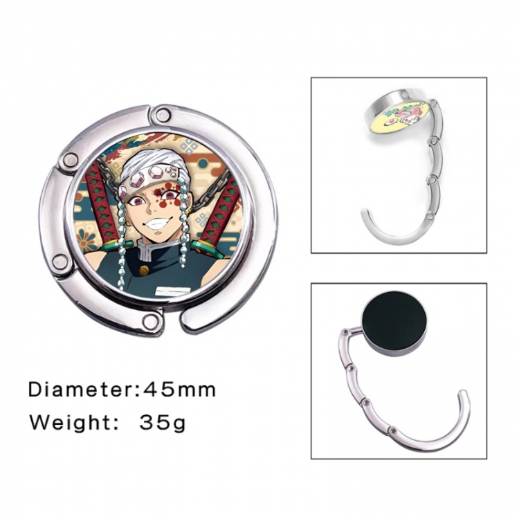 Demon Slayer Kimets Anime folding bag hanger table edge bag hook 45mm