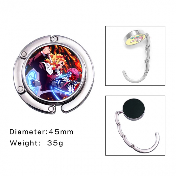 Demon Slayer Kimets Anime folding bag hanger table edge bag hook 45mm