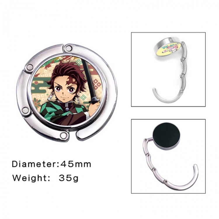 Demon Slayer Kimets Anime folding bag hanger table edge bag hook 45mm