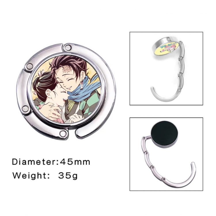 Demon Slayer Kimets Anime folding bag hanger table edge bag hook 45mm