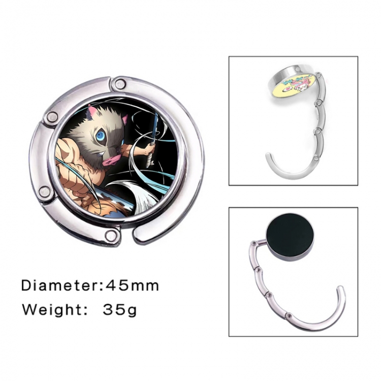 Demon Slayer Kimets Anime folding bag hanger table edge bag hook 45mm