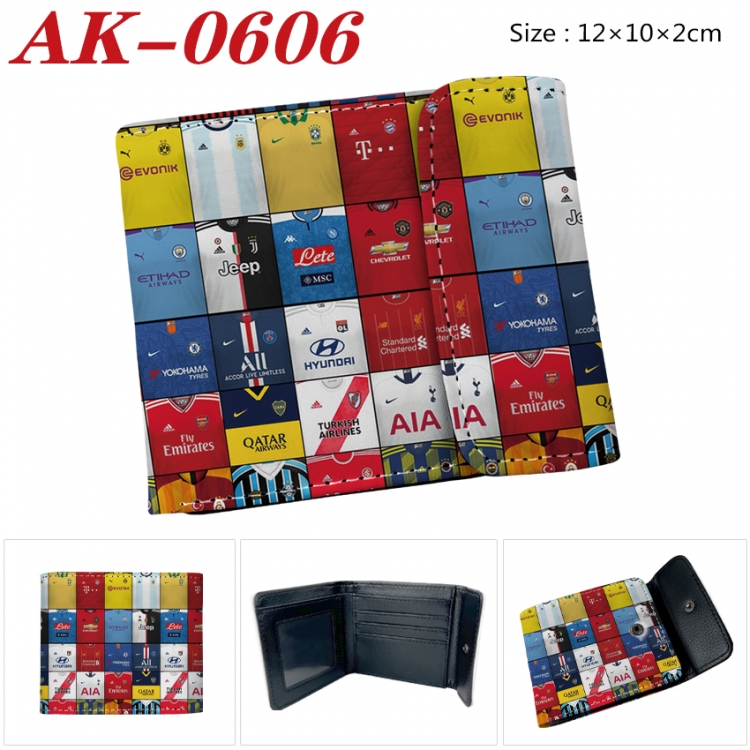 physical culture Anime PU leather full color buckle 20% off wallet 12X10X2CM  AK-0606