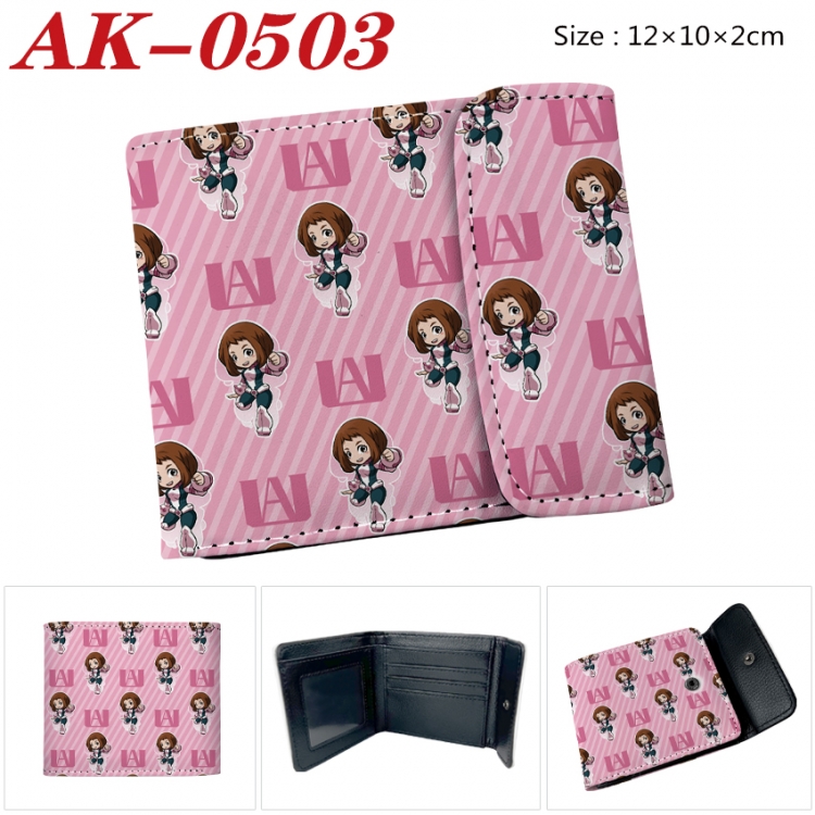 My Hero Academia Anime PU leather full color buckle 20% off wallet 12X10X2CM  AK-0503