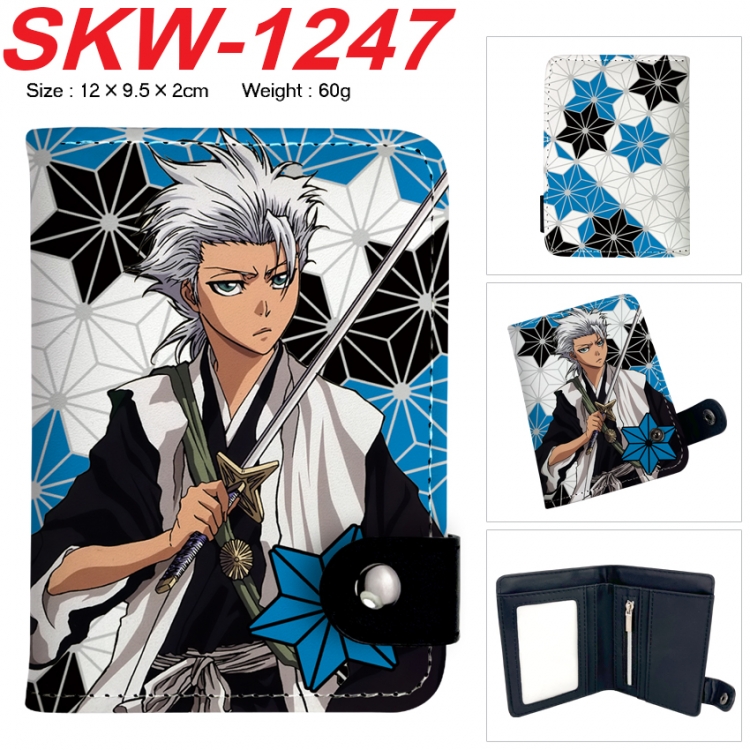 Bleach Anime vertical button folding wallet 12X9.5X2CM 60g