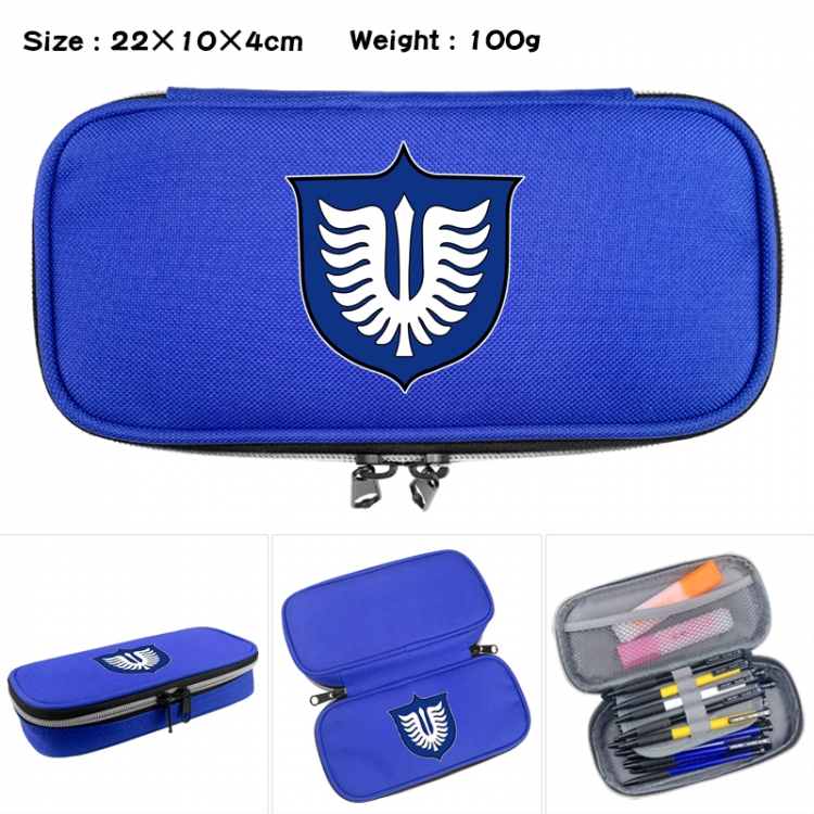 Berserk Anime Waterproof canvas zipper clamshell pencil case pencil case 22x10x4cm
