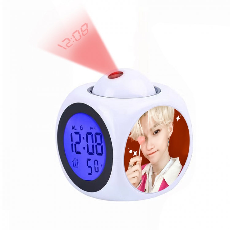 straykids Anime projection alarm clock electronic clock 8x8x10cm