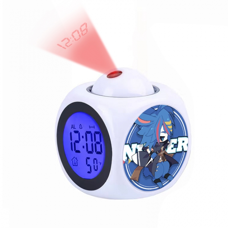 AOTU Anime projection alarm clock electronic clock 8x8x10cm