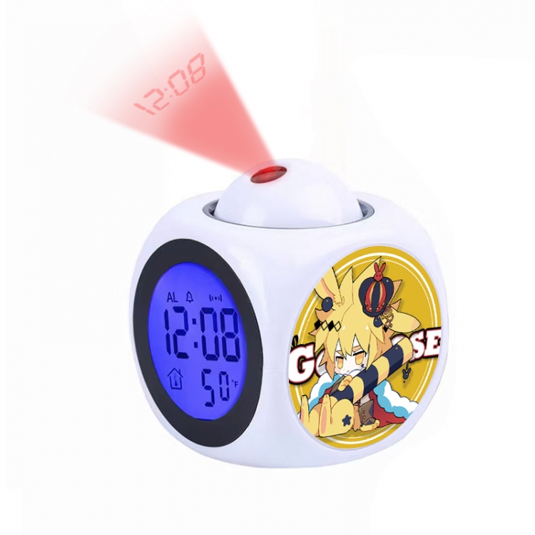 AOTU Anime projection alarm clock electronic clock 8x8x10cm