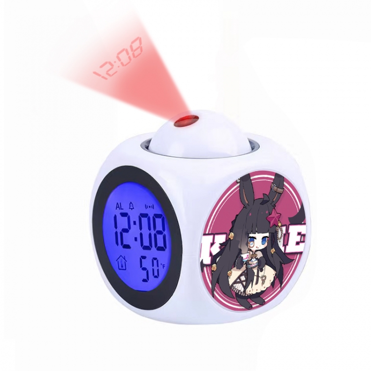 AOTU Anime projection alarm clock electronic clock 8x8x10cm