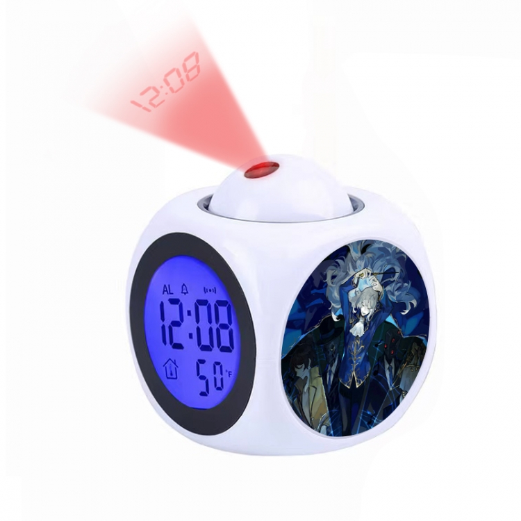 Library Of Ruina Anime projection alarm clock electronic clock 8x8x10cm